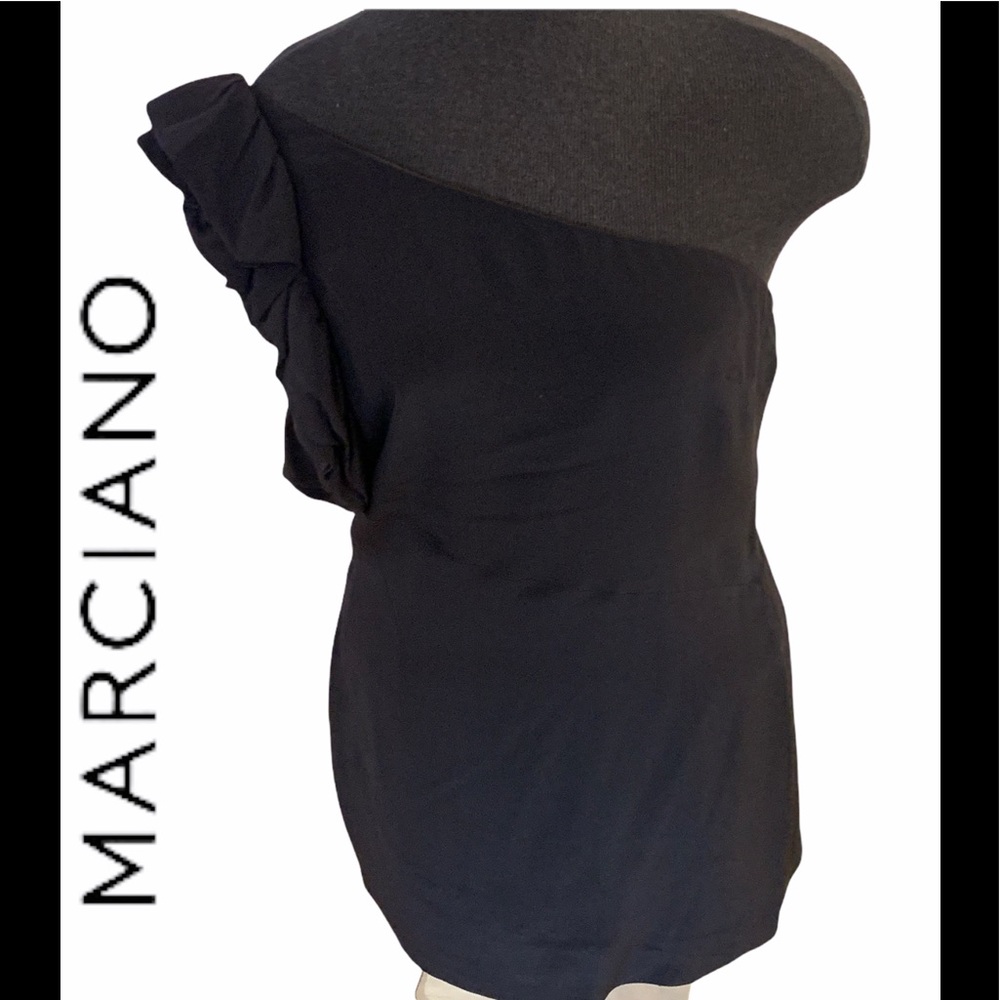 Marciano silk one shoulder mini dress size medium